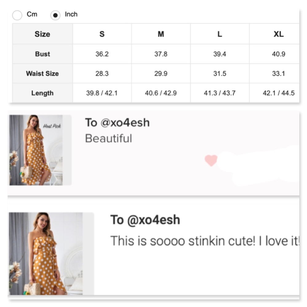 Polka Dot Strapless Flounce Midi Dress w/Slit - Picture 5 of 8